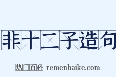 非十二子造句是什么意思的图片